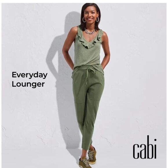 CABI Everday Lounger Green Jogger Sweatpant Pants Size XL - Picture 1 of 7